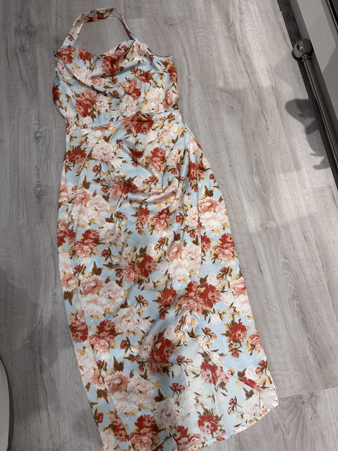 Floral Halter Neck Dress