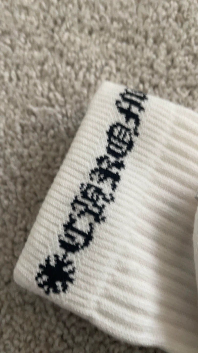Chrome Hearts Socks - White with Lip Design - photo 3