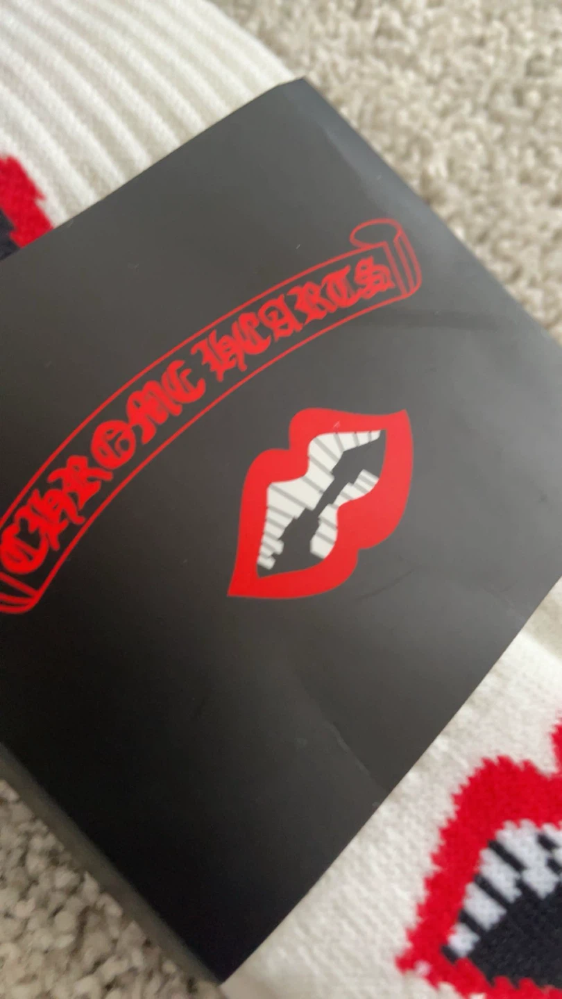 Chrome Hearts Socks - White with Lip Design - photo 4
