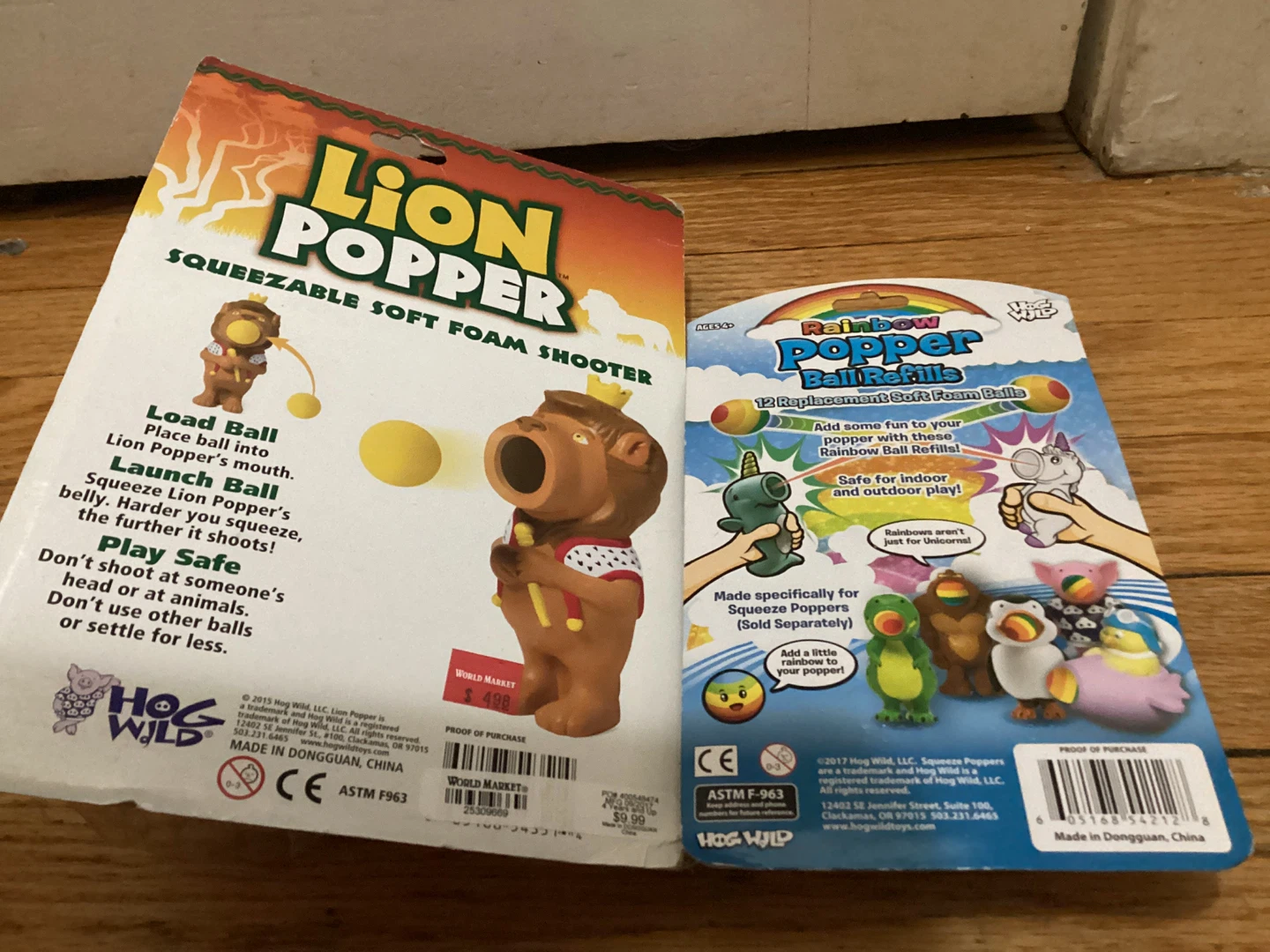 New Hog Wild Lion Popper Squeezable Soft Foam Shooter & Refills - photo 2