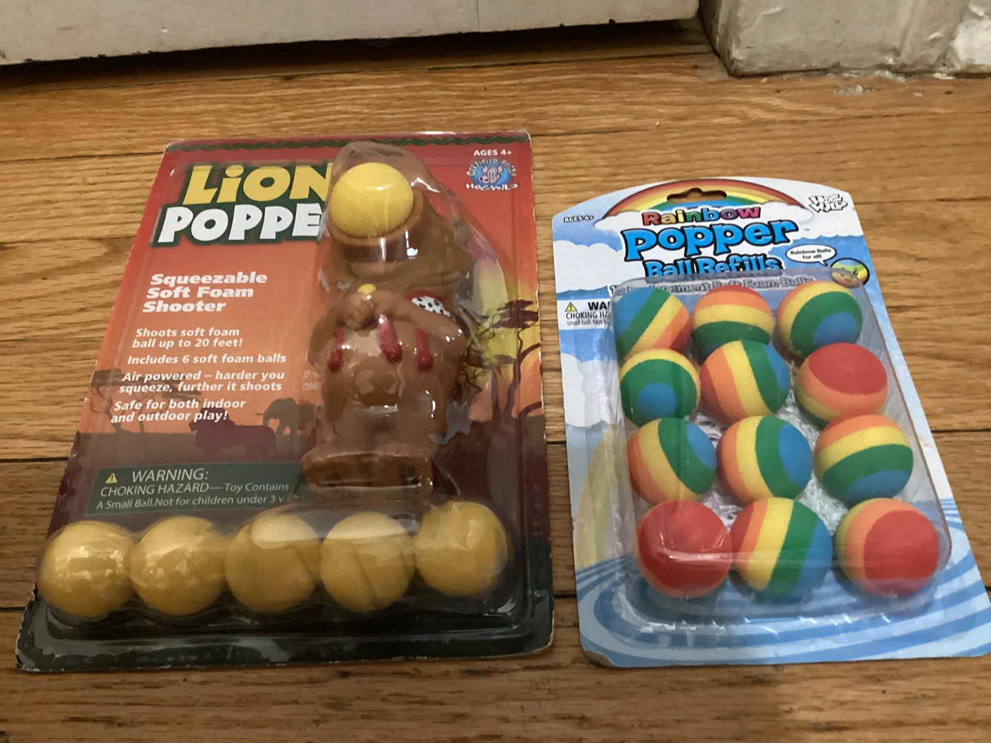 New Hog Wild Lion Popper Squeezable Soft Foam Shooter & Refills