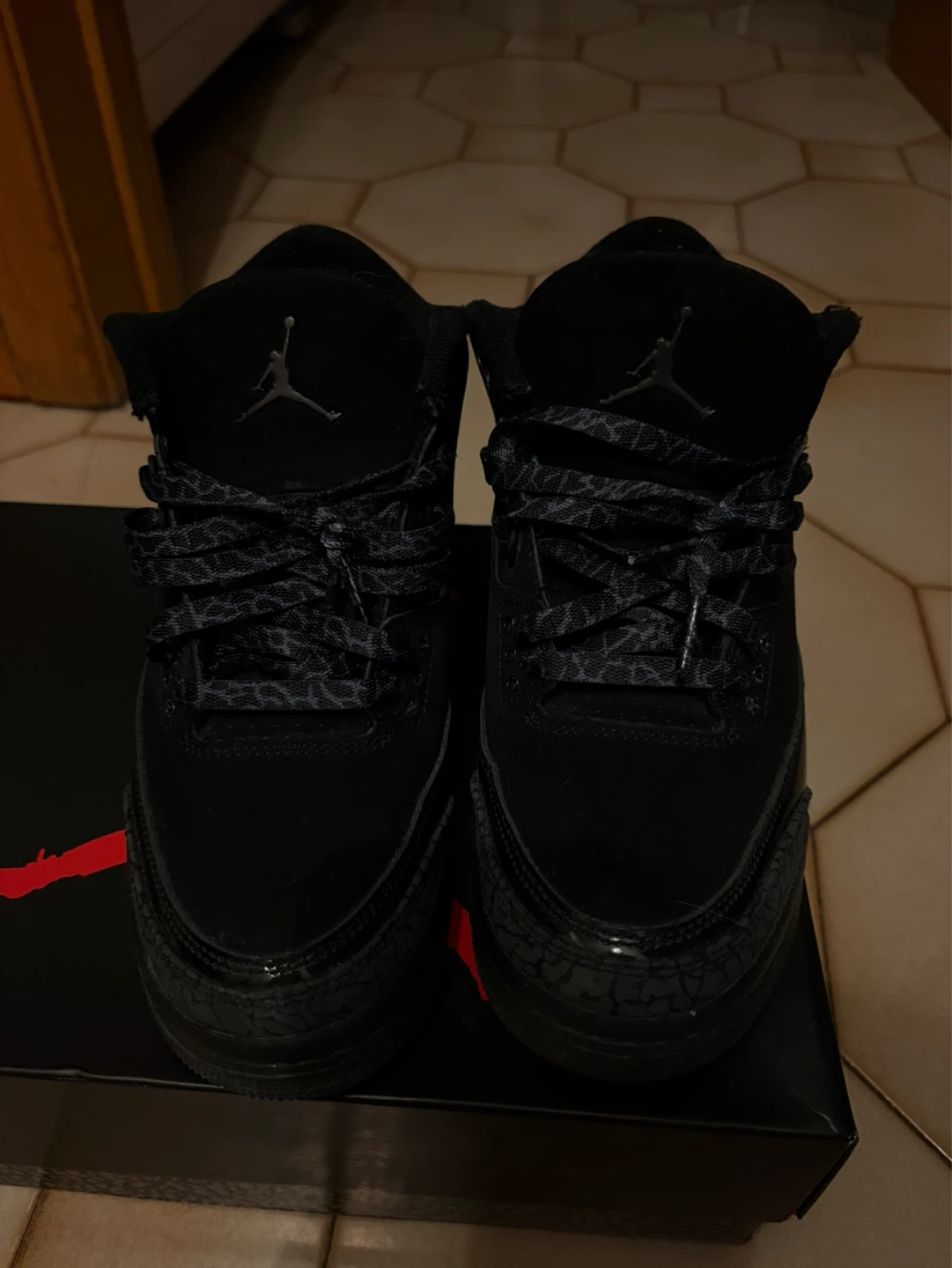 Air Jordan 3 Retro (GS) Black Cat Size 6Y - photo 2