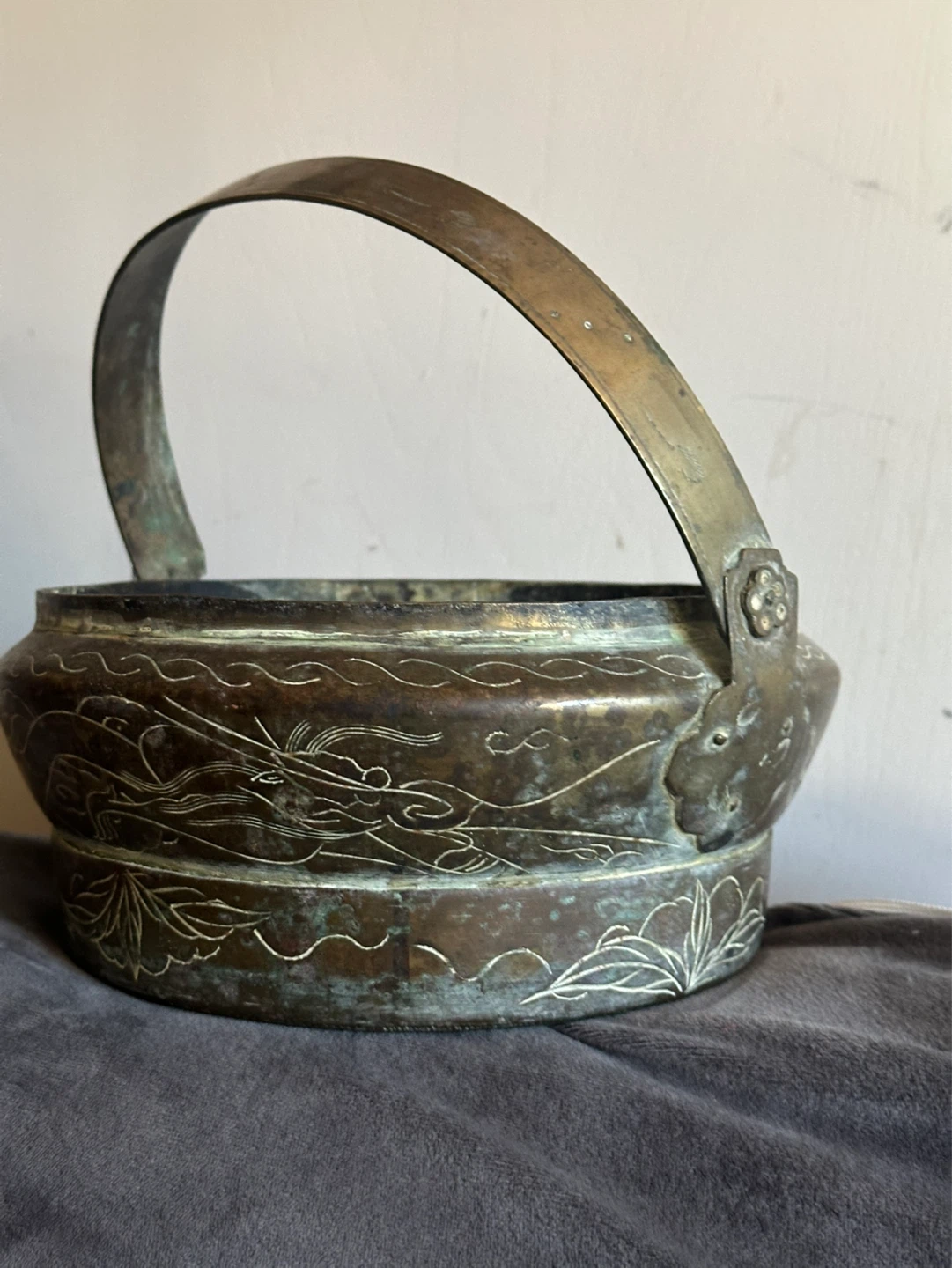 Antique Brass Chinese Hand Warmer - photo 3