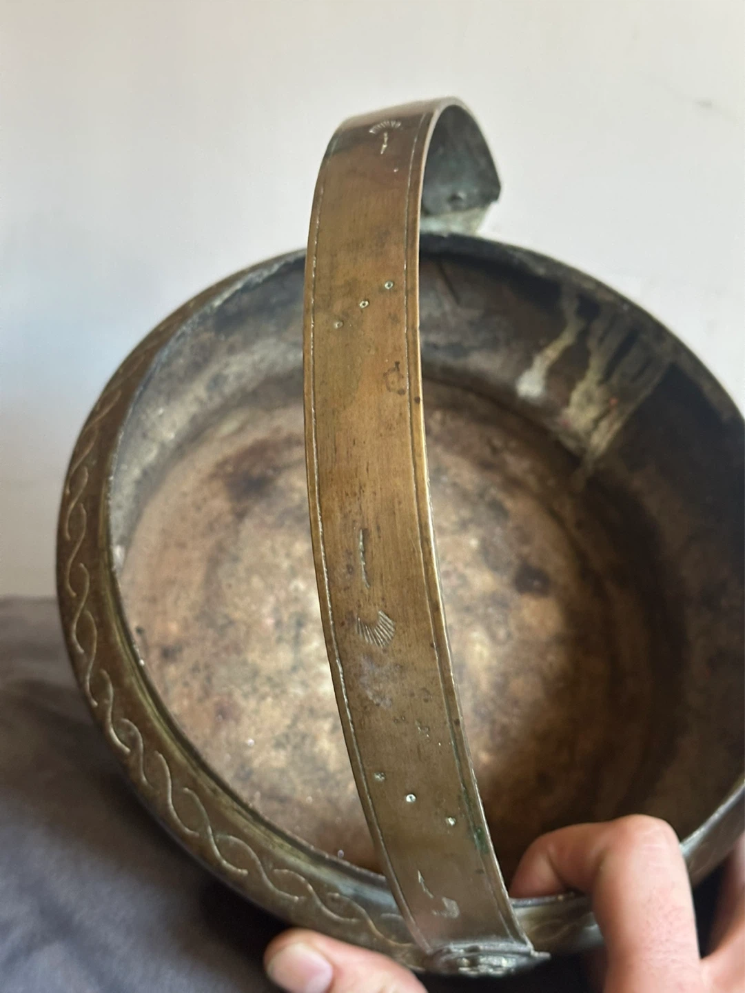 Antique Brass Chinese Hand Warmer - photo 5
