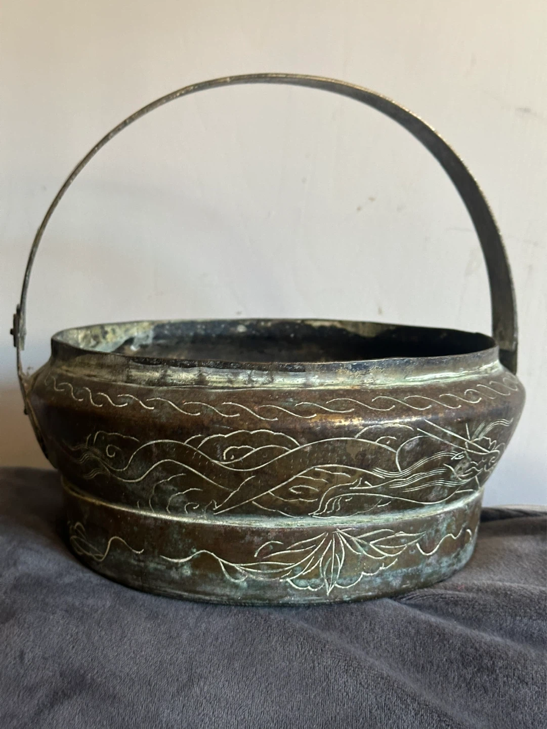 Antique Brass Chinese Hand Warmer - photo 2