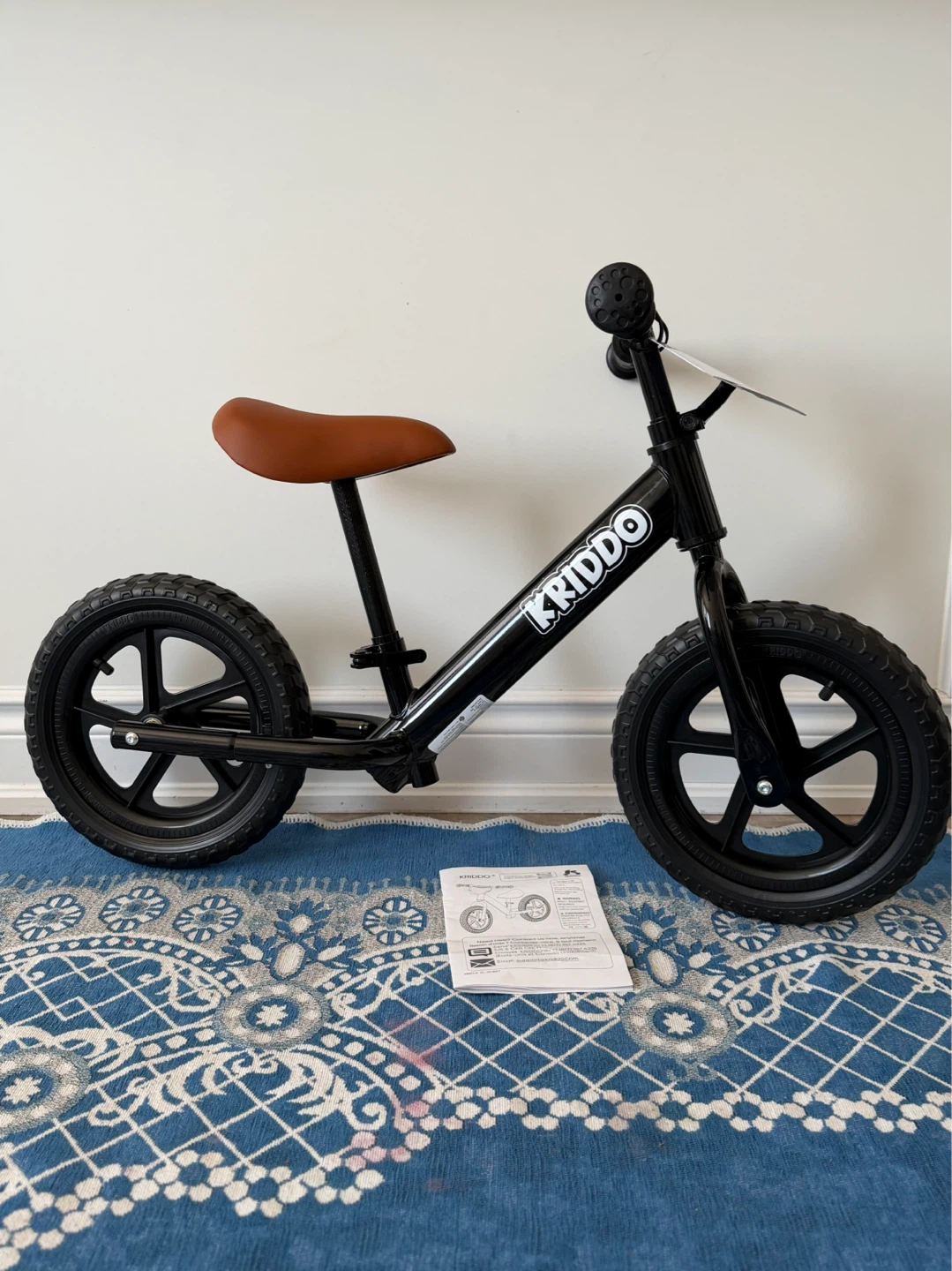 KRIDDO Balance Bike - Black