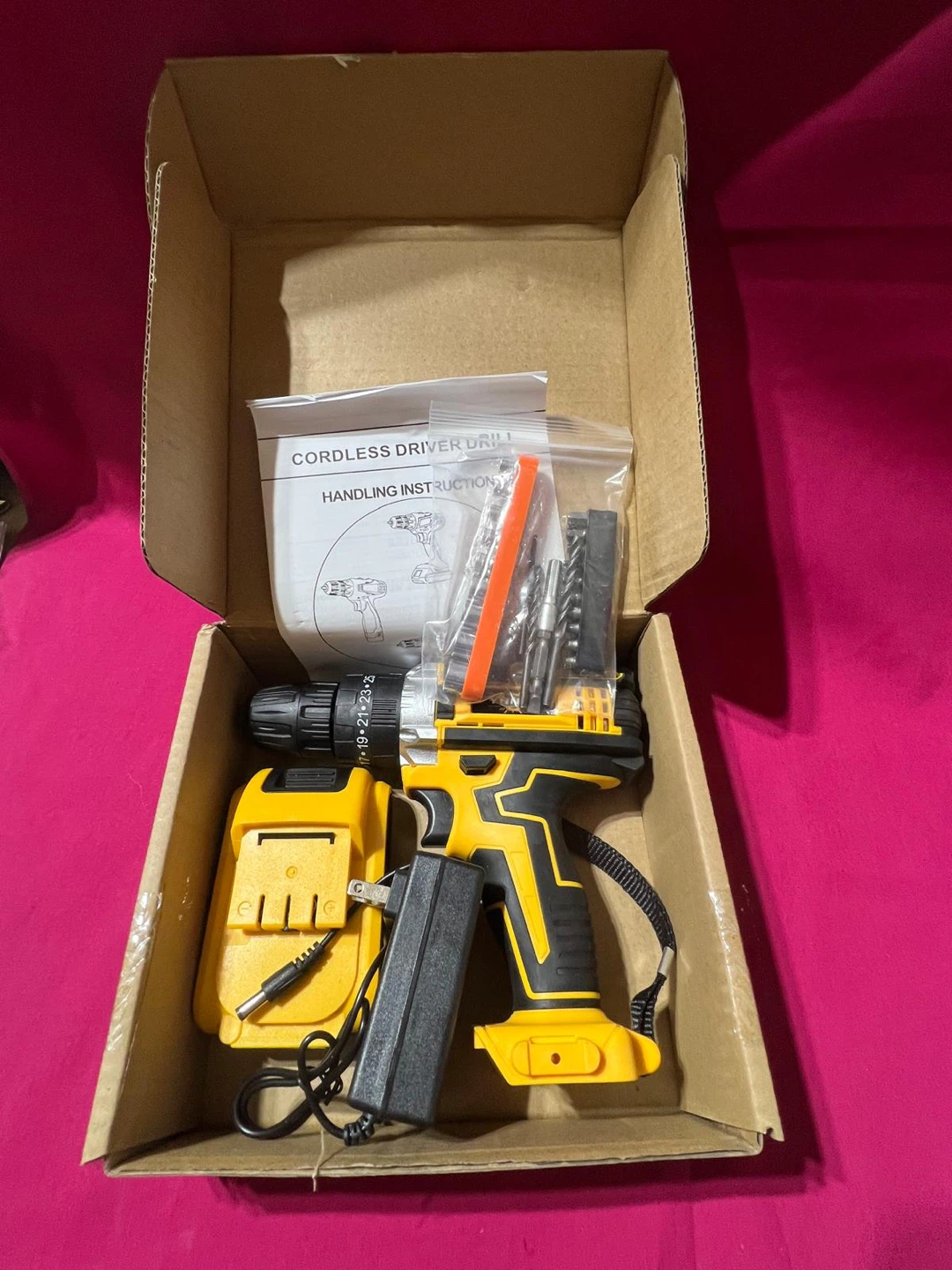 Cordless Drill with Accessories NEW