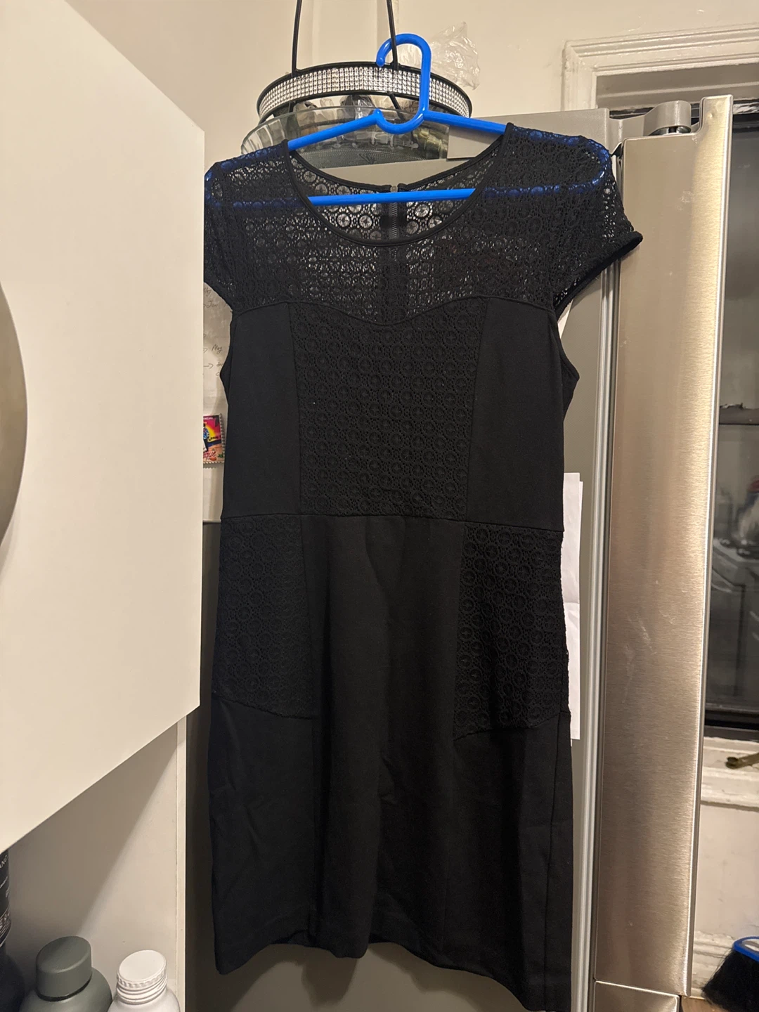 Black Lace Detail Dress