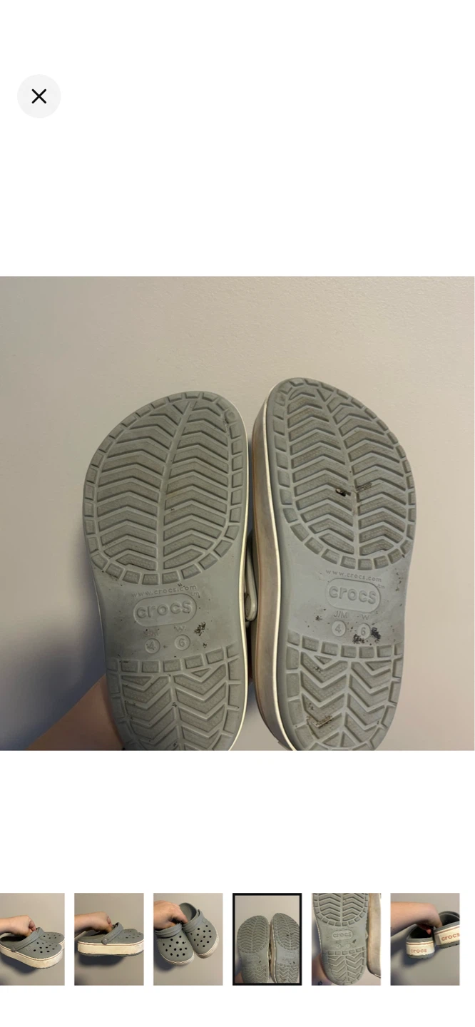 Crocs Platform Clogs Grey Size 6 - photo 4