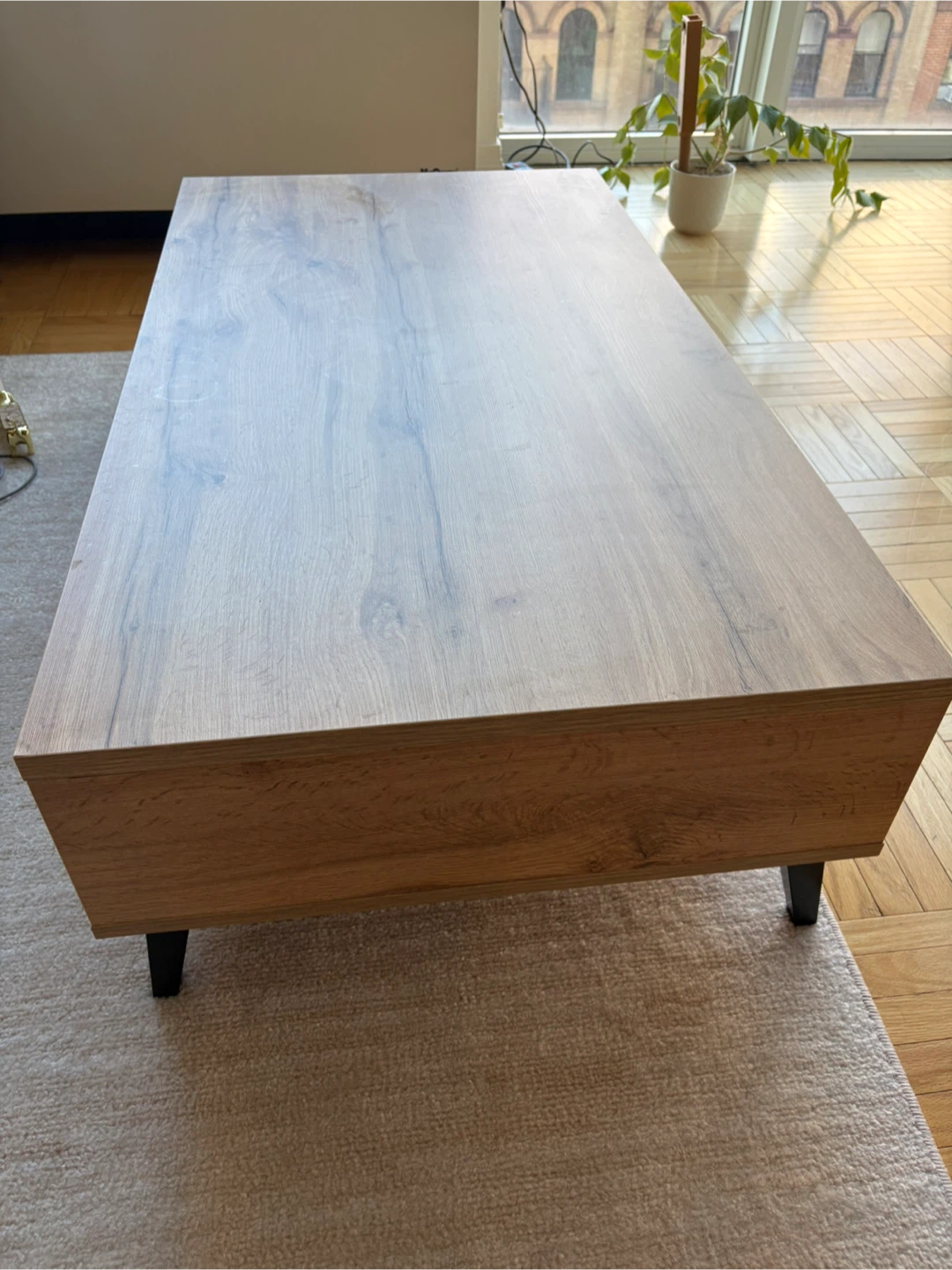 Modern Wood Coffee Table with Storage - photo 3