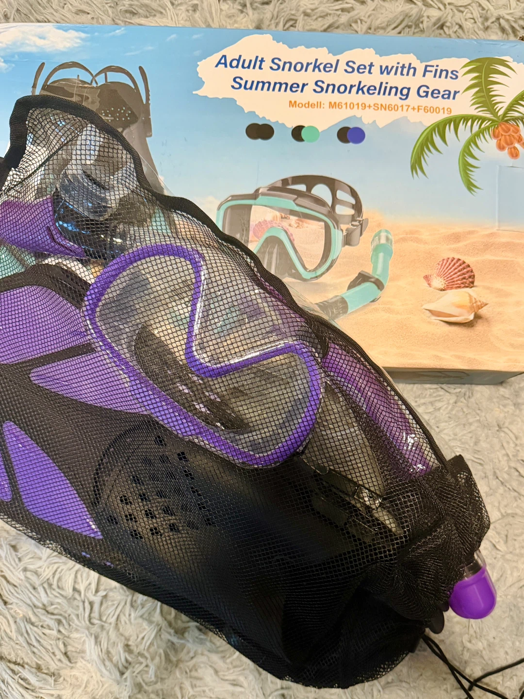 Brand New- Adult Snorkel Set with Fins ( never used) - photo 4