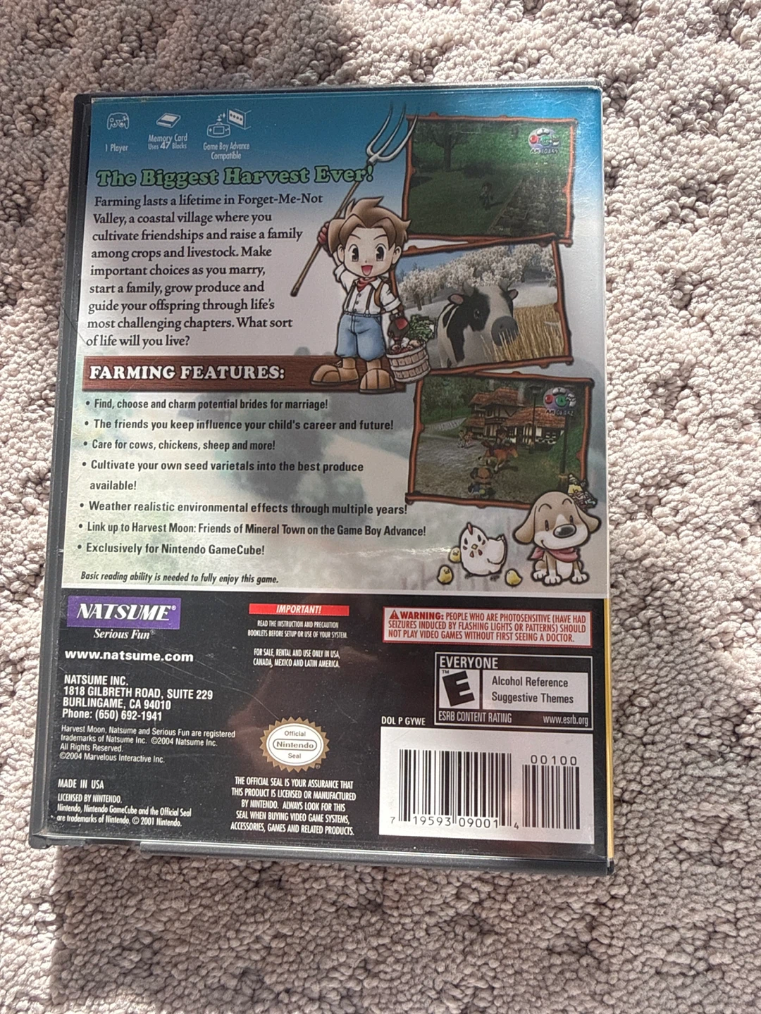 Harvest Moon: A Wonderful Life Nintendo GameCube Game - photo 2