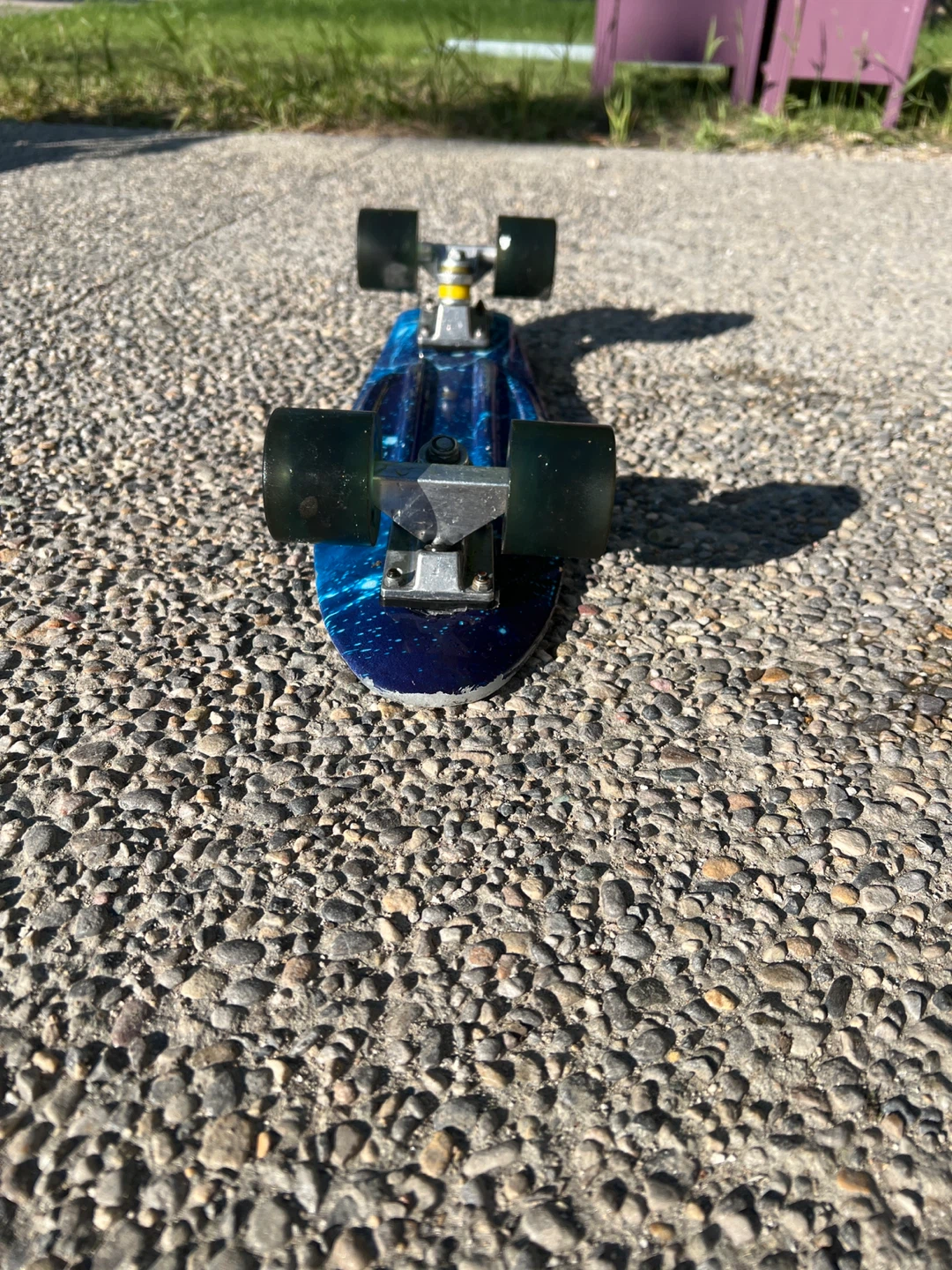 Blue Galaxy Penny Board Skateboard