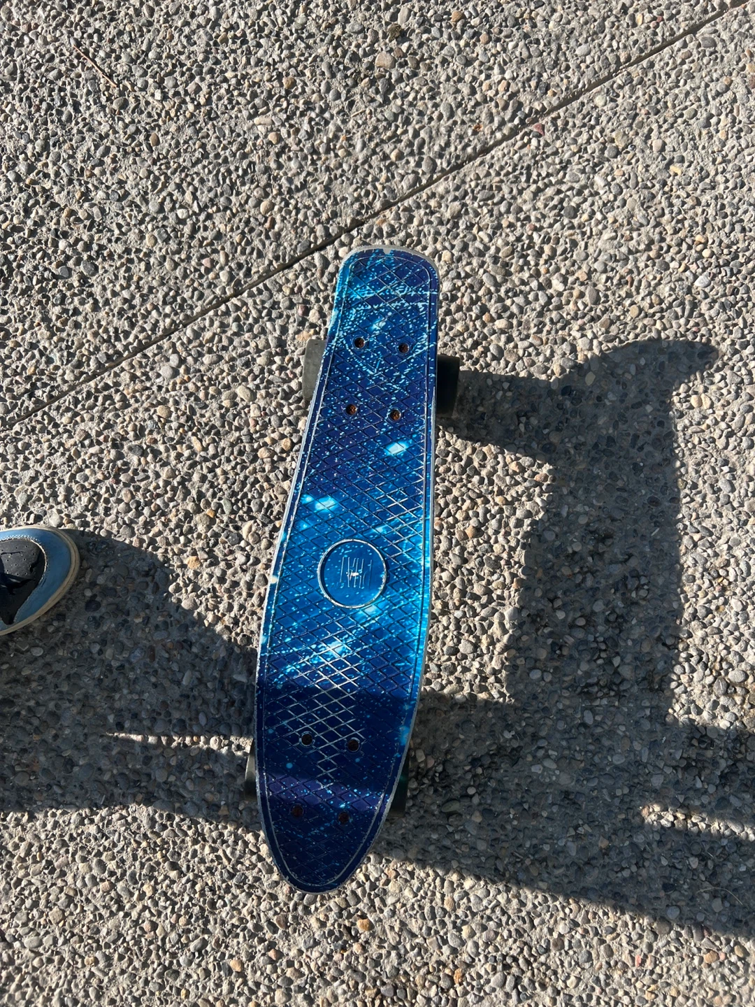 Blue Galaxy Penny Board Skateboard - photo 4
