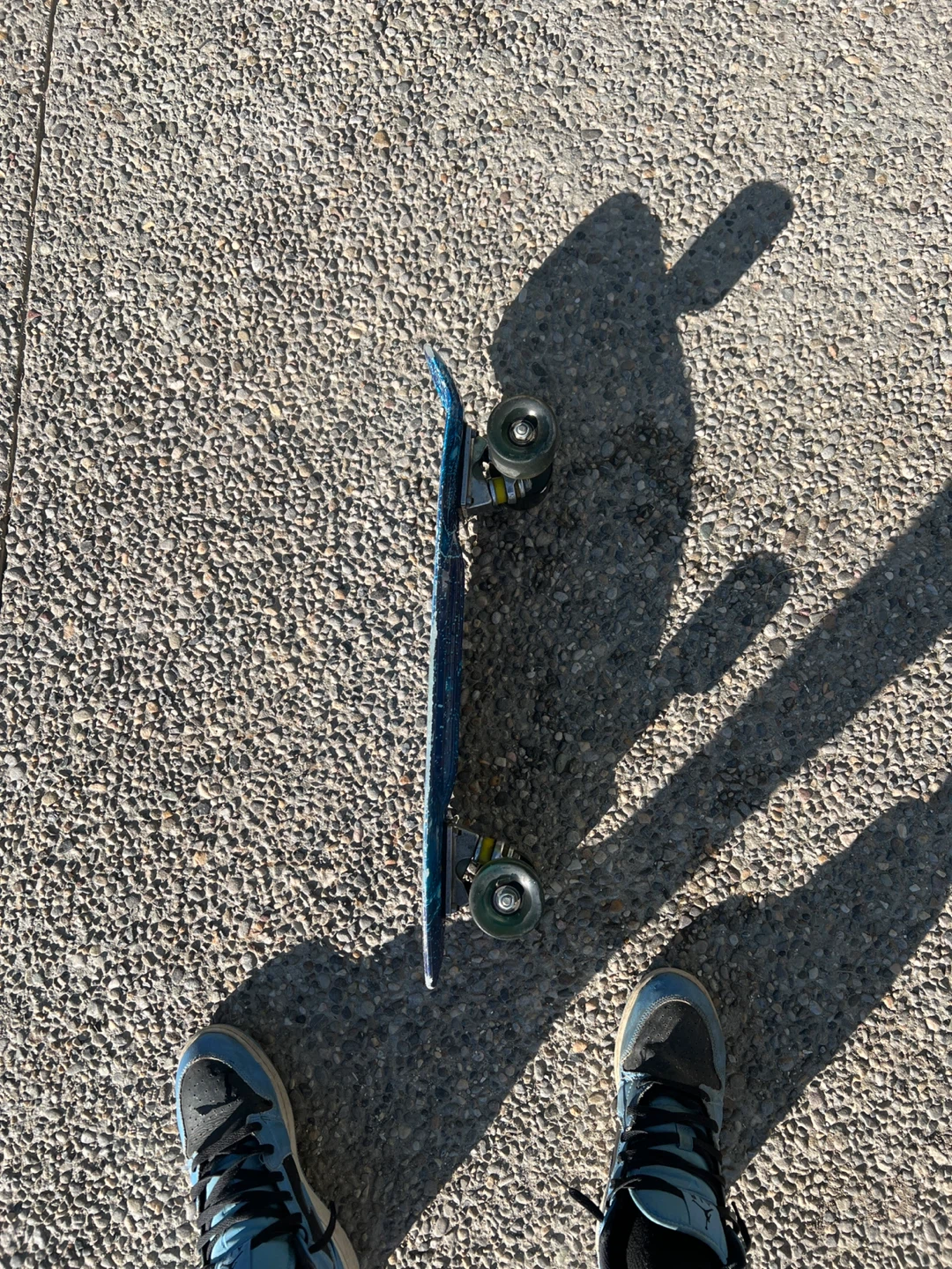 Blue Galaxy Penny Board Skateboard - photo 2