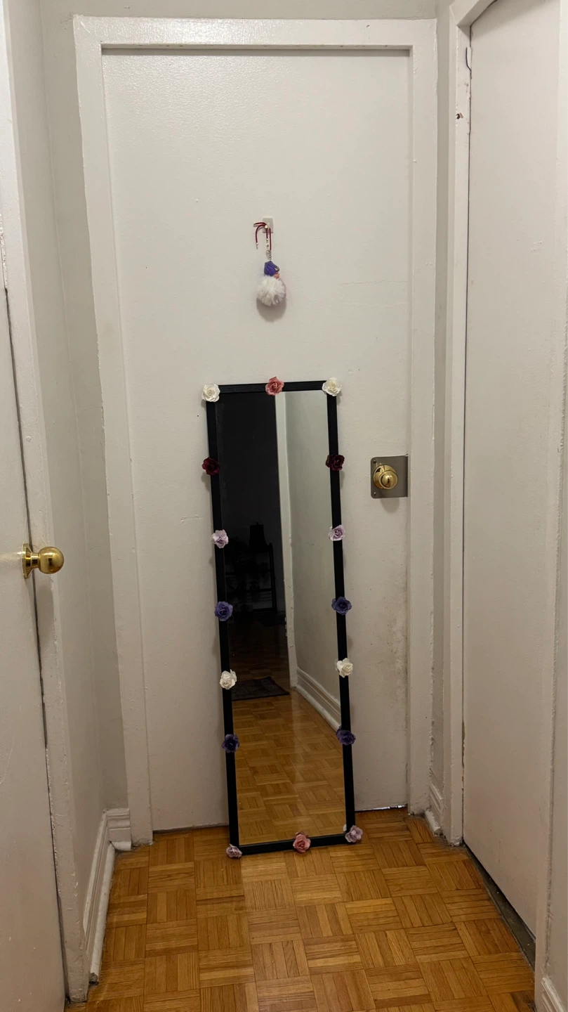 Decorative Full-Length Mirror with Flowers - photo 2