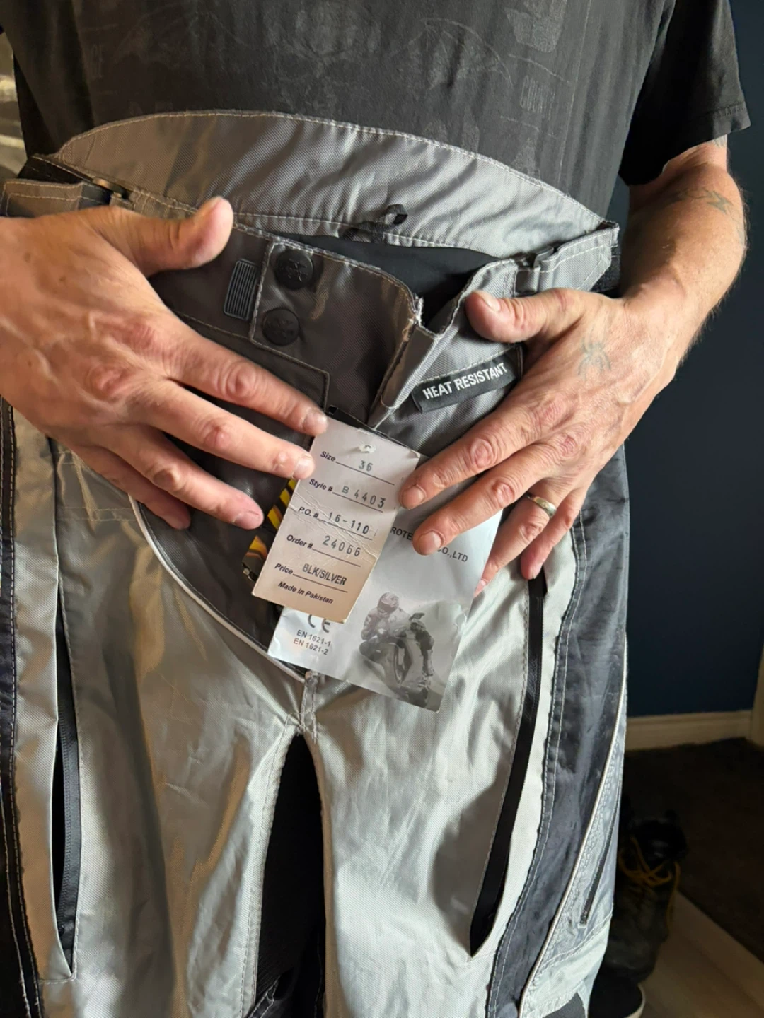 GLKSILVER Motorcycle Pants Size 36