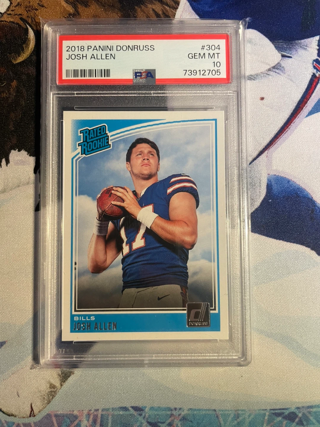 2018 Panini Donruss Rated Rookie Josh Allen RC Gem Mint 10