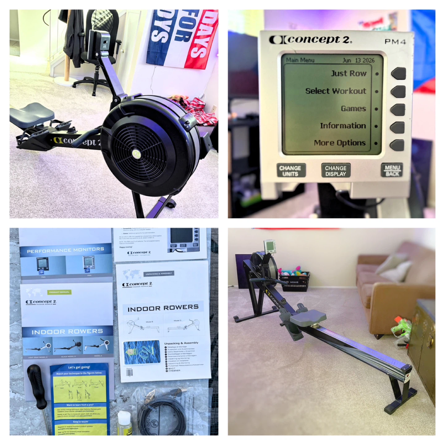 Pristine Concept 2 Rower / RowERG