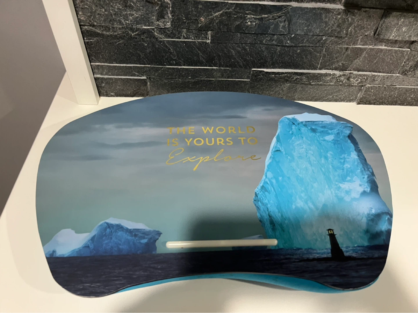 Lap Desk with "The World Is Yours To Explore" Design - photo 3