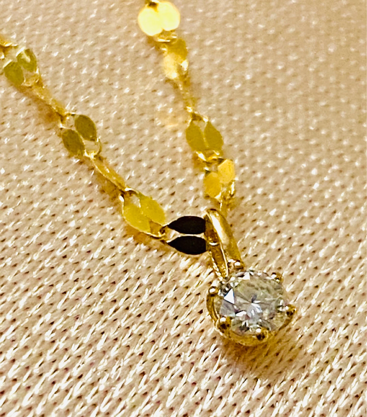 18 K Gold Diamond Solitaire Necklace - photo 4
