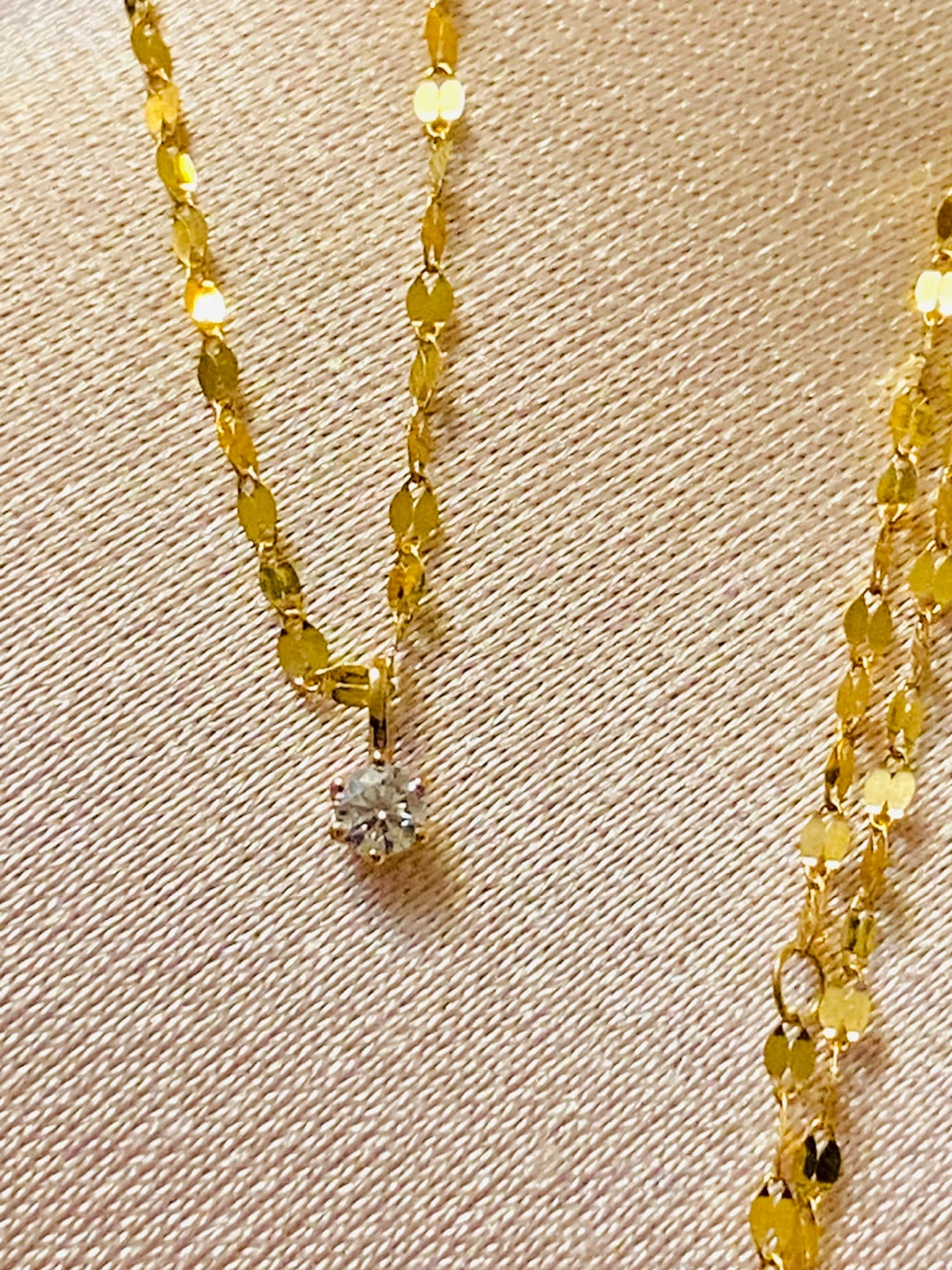 18 K Gold Diamond Solitaire Necklace - photo 3