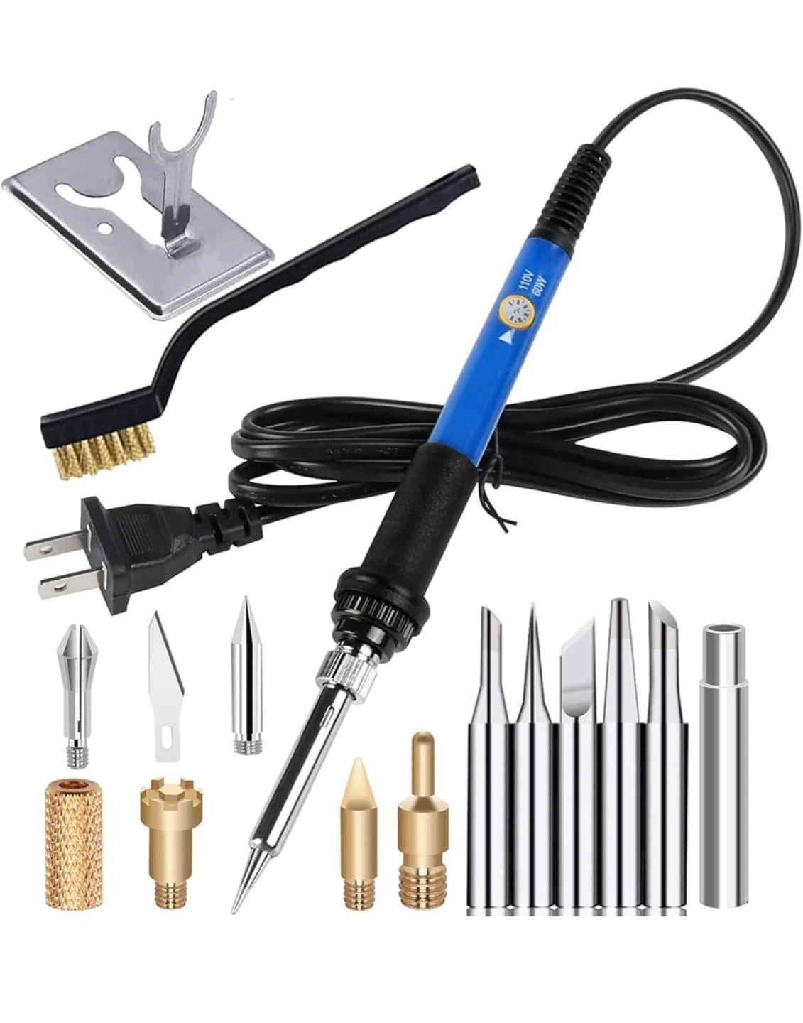Adjustable Temperature Wood Burning Pyrography Pen Tool Set - photo 2