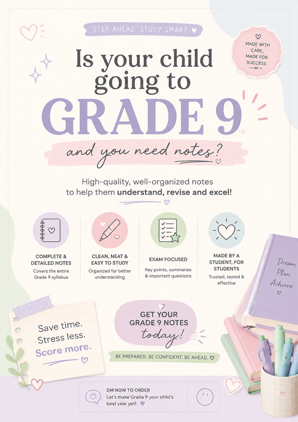 Grade 9 Notes for Study Success