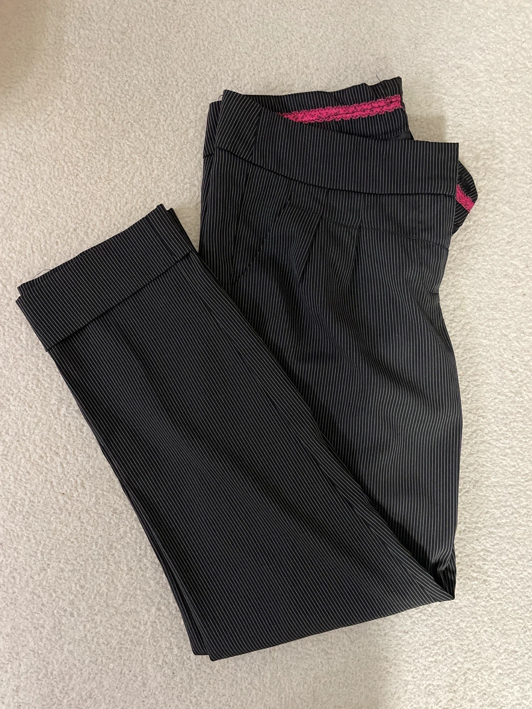Striped Black Dress Pants