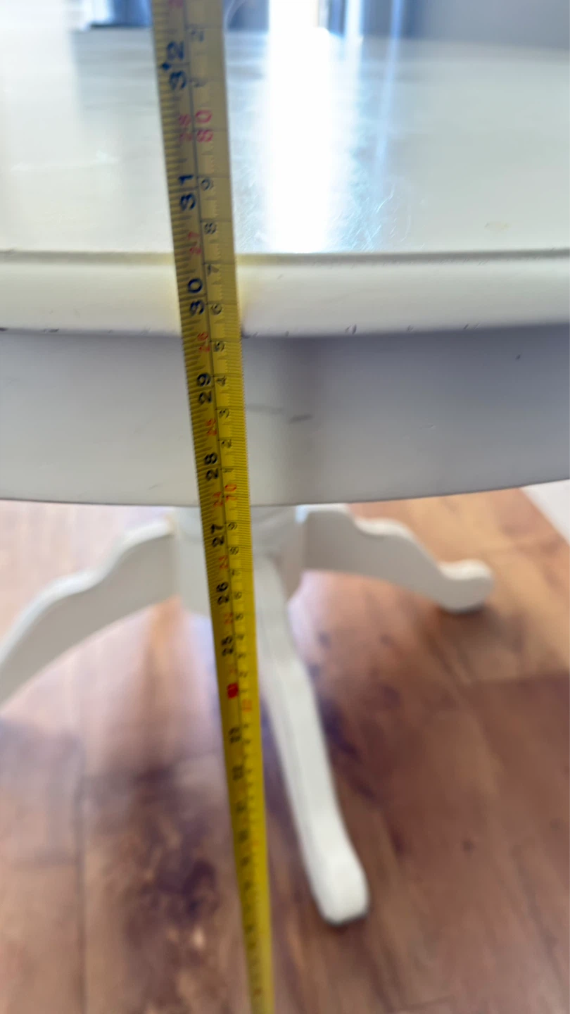 White Pedestal Dining Table