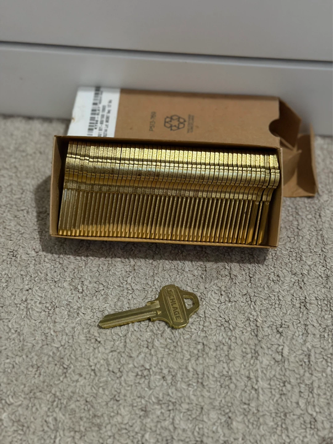 Schlage Brass Keys (Bulk Pack)