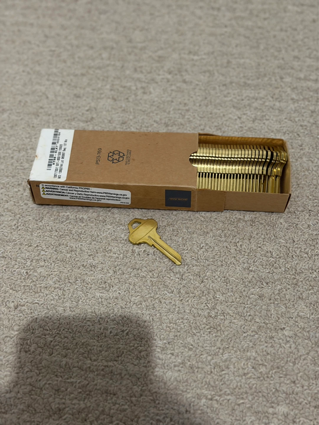 Schlage Brass Keys (Bulk Pack) - photo 3