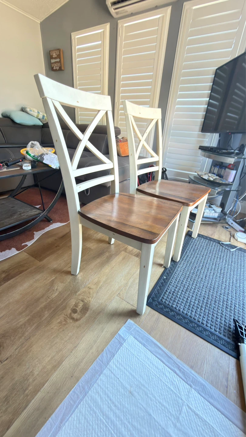 Four Wooden Dining Chairs - photo 5