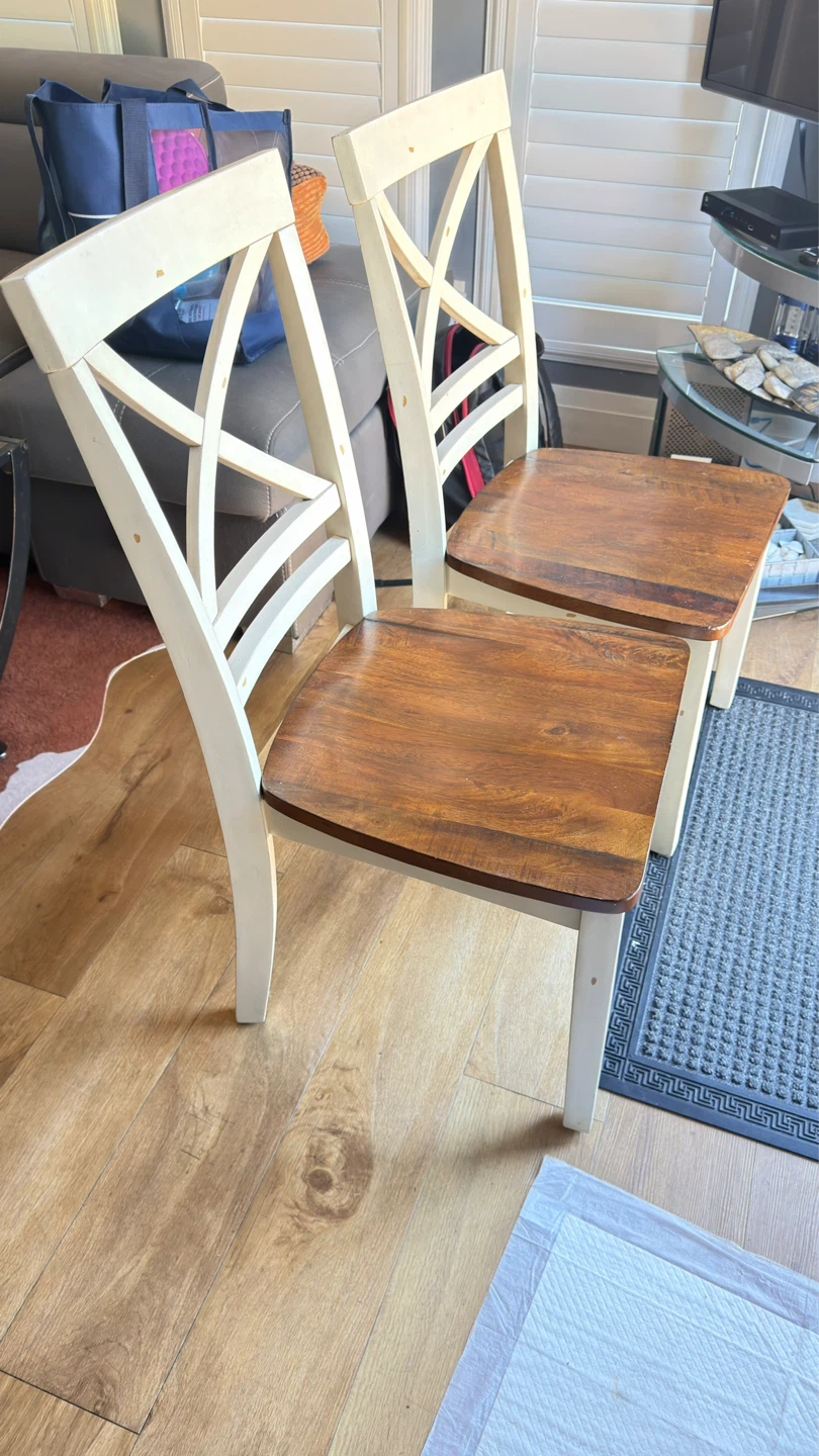 Four Wooden Dining Chairs