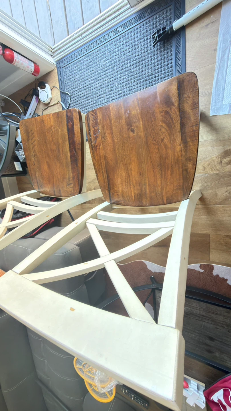 Four Wooden Dining Chairs - photo 4