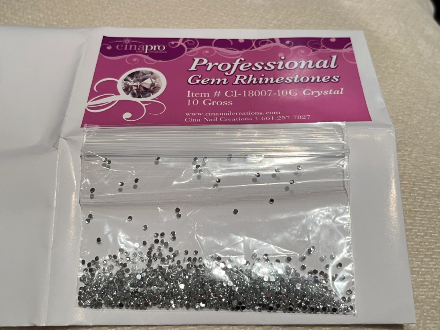 CinaPro Professional Gem Rhinestones - Crystal - photo 4