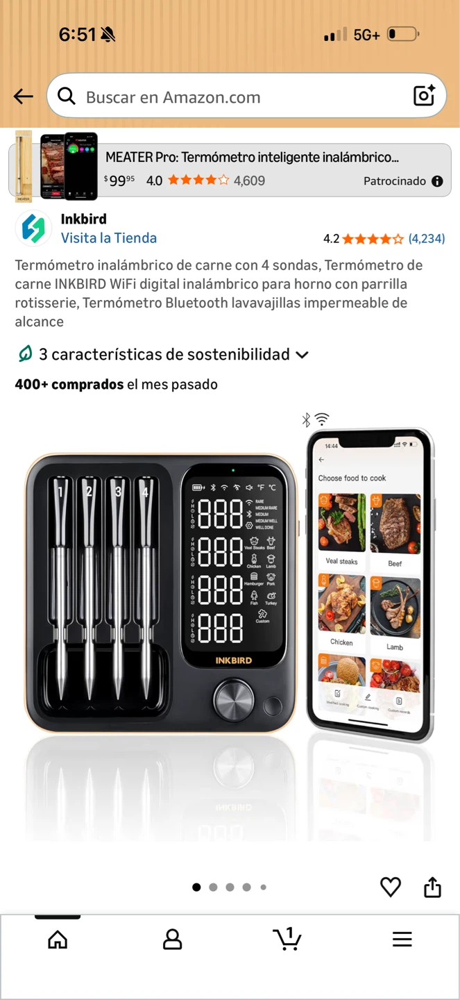 Termómetro inalámbrico - photo 2