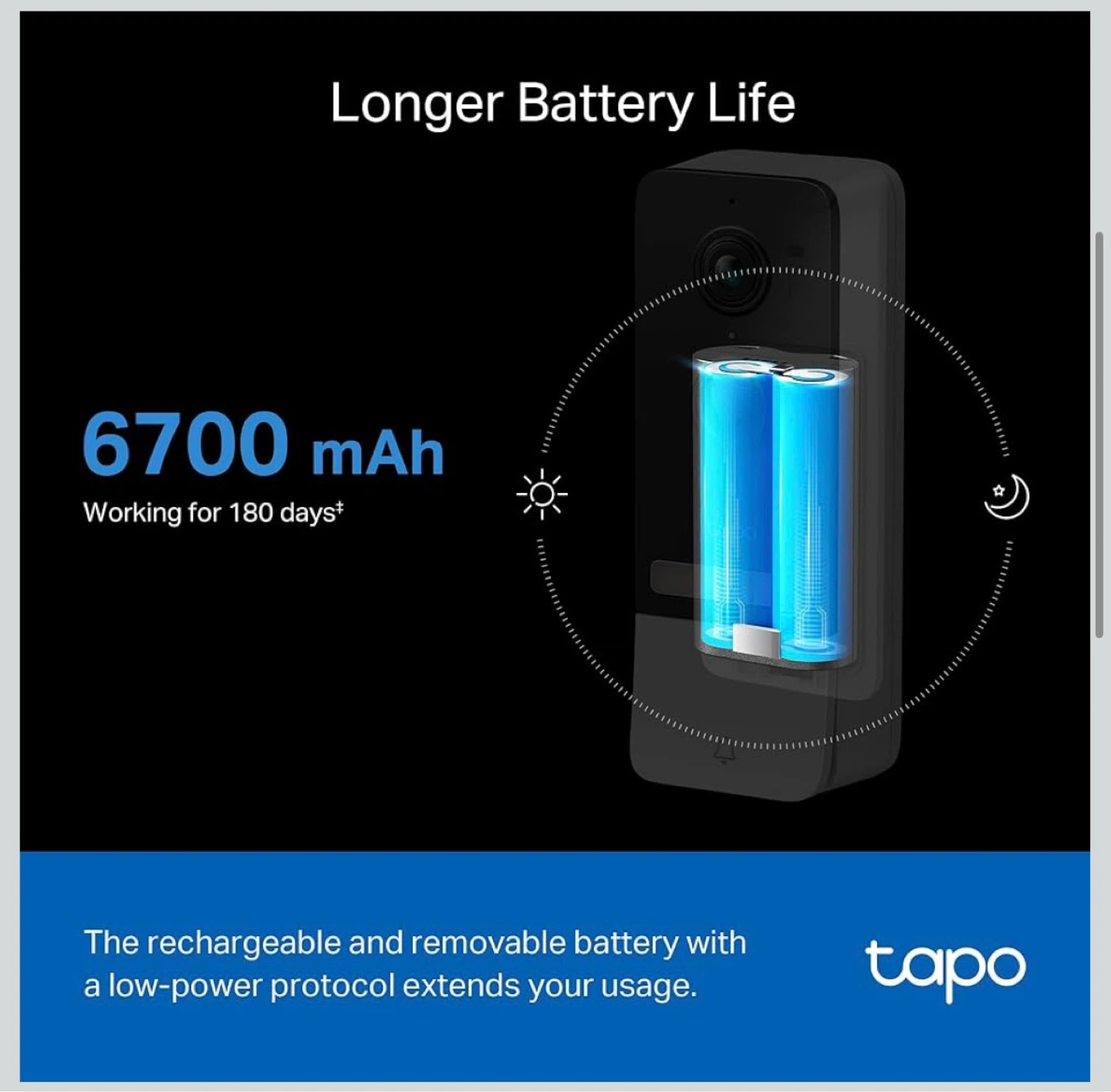 Tapo Wire-Free Video Doorbell Camera with Hub - photo 5
