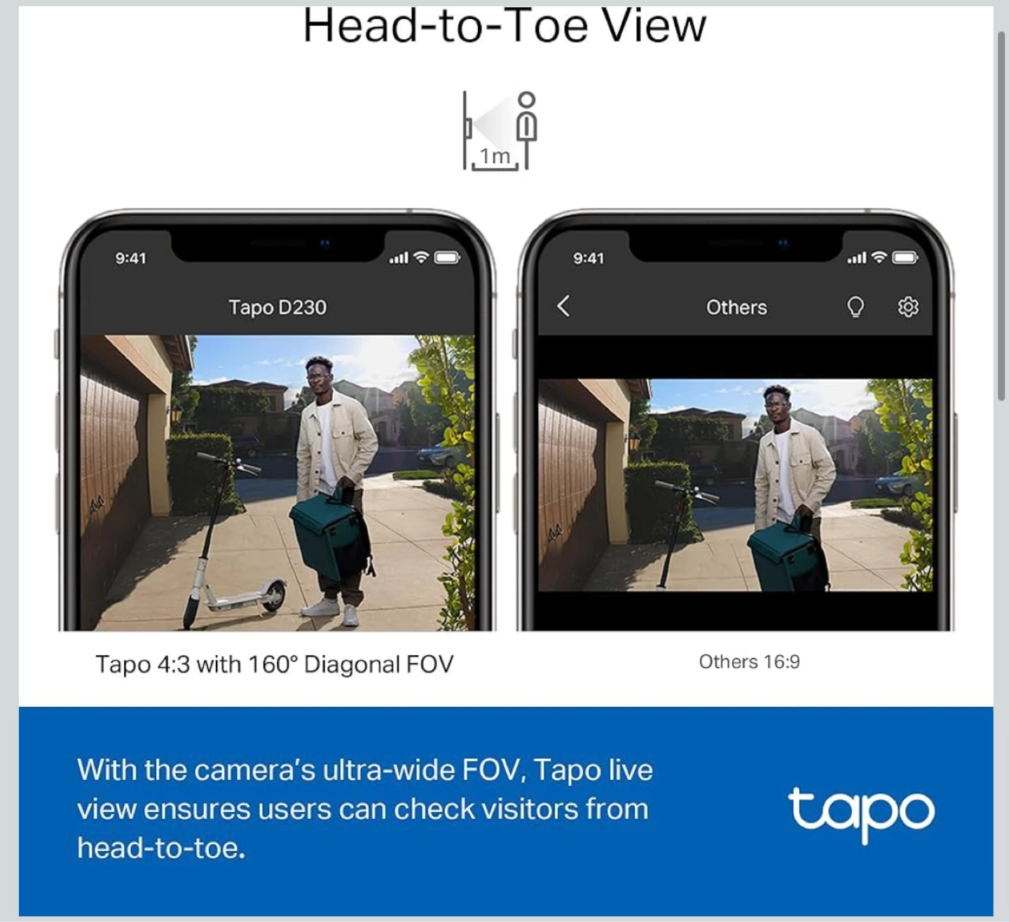Tapo Wire-Free Video Doorbell Camera with Hub - photo 4