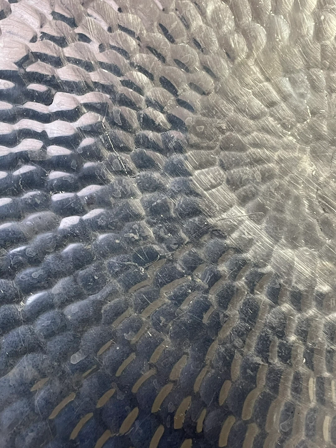An Over Sized 17inch Pounded metal Bowl - photo 4