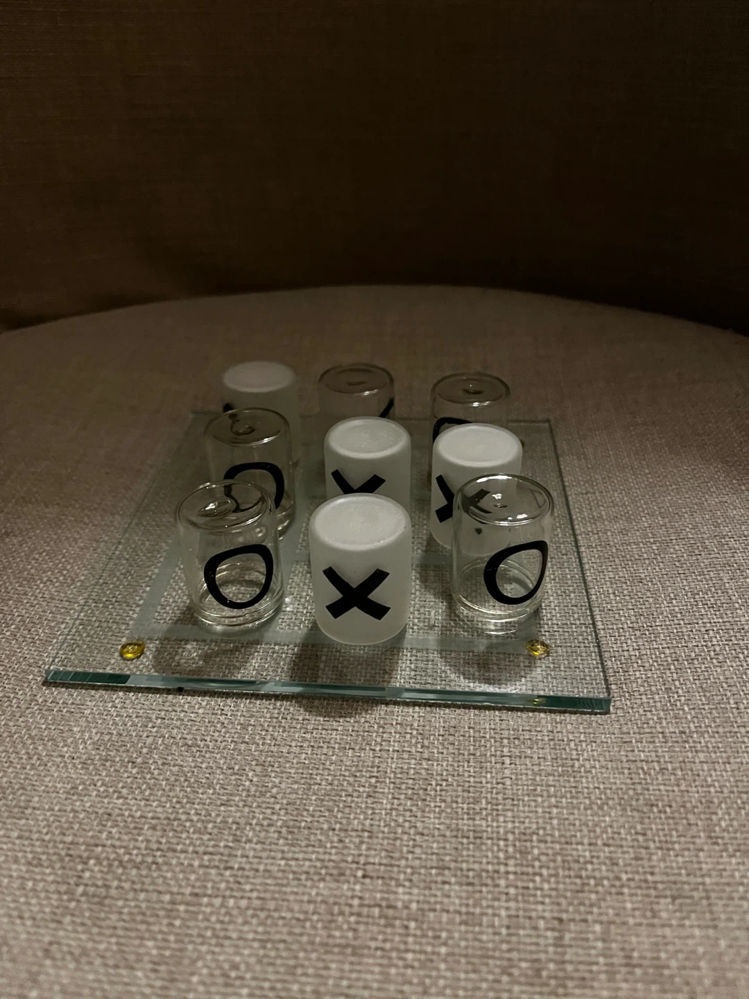 Glass Tic-Tac-Toe Drinking Game