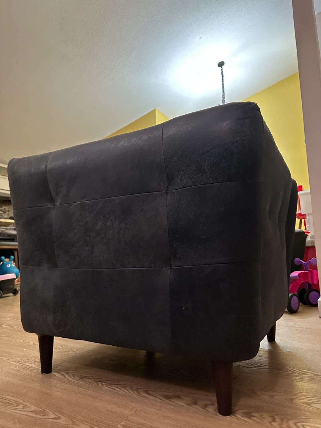 Chateau d'Ax Modern MCM Style Leather Lounge Chair (CAN DELIVER) - photo 3
