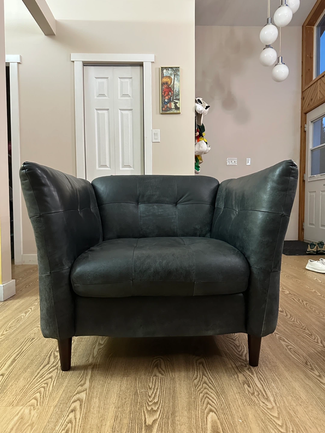 Chateau d'Ax Modern MCM Style Leather Lounge Chair (CAN DELIVER)