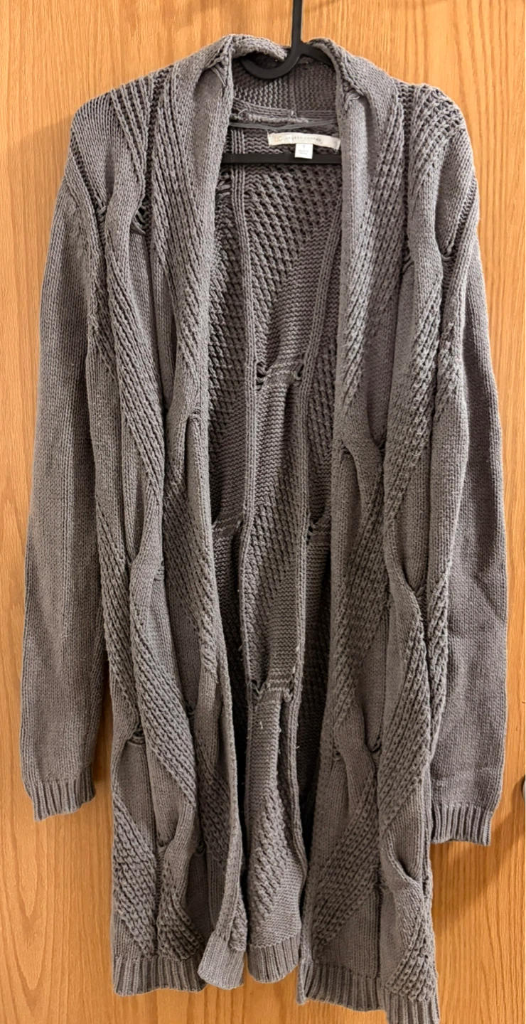 LC Lauren Conrad | Grey Knit Cardigan Sweater