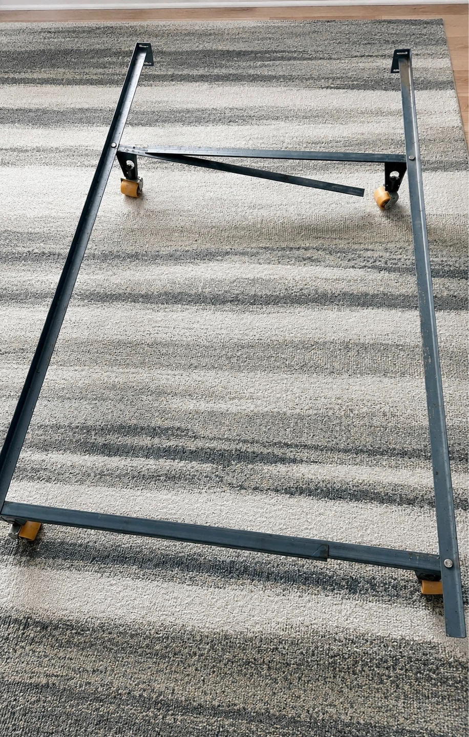 Adjustable Metal Bed Frame for Twin Box Spring – As Is