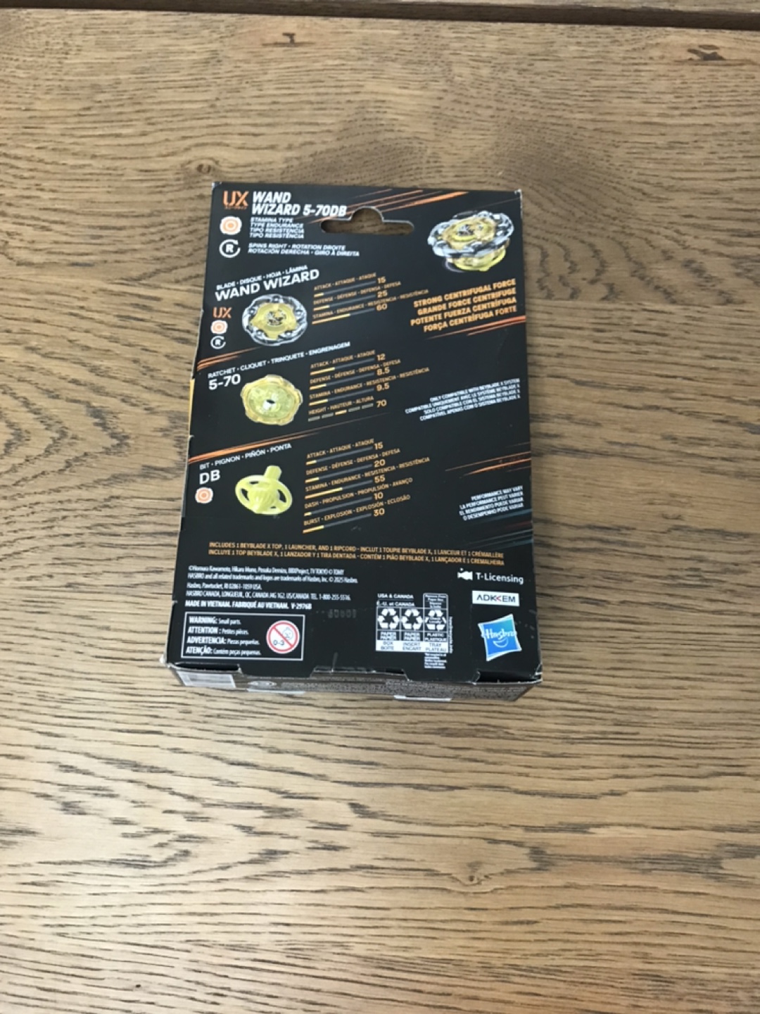 Beyblade X UX Buster Dran T-60A & Wand Wizard 5-70DB Lot - photo 3