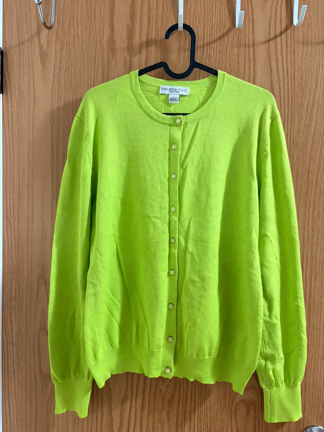 Melrose Chic Cardigan - Lime Green