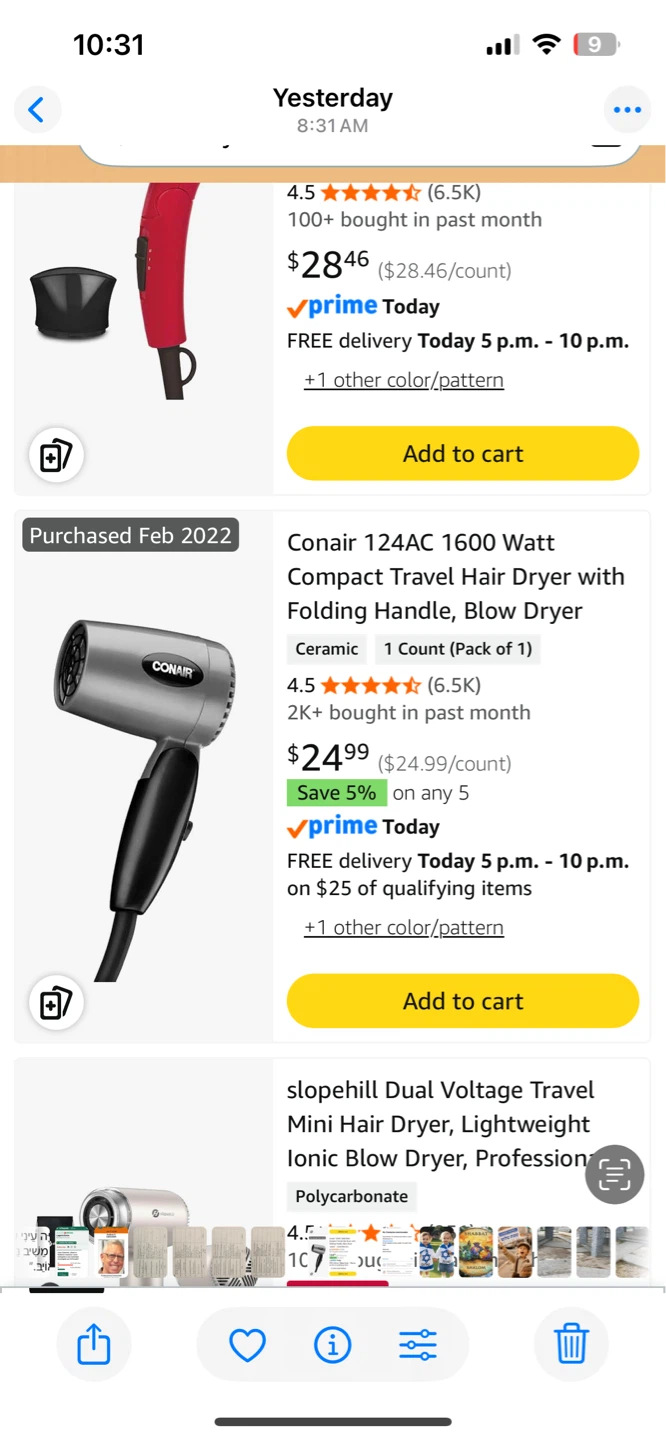 Conair Compact Travel Hair Dryer - photo 4