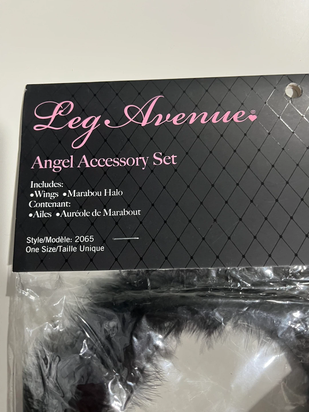NEW Black Feather Wings with Halo - photo 3