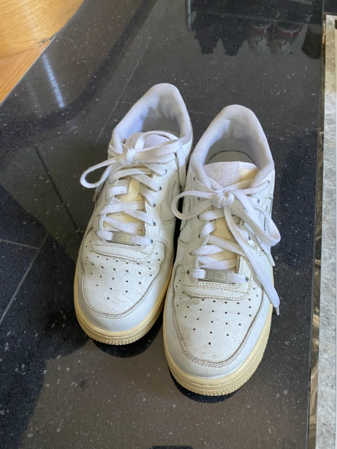 White Nike Air Force 1 Sneakers - photo 5